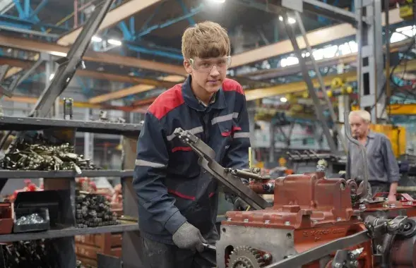 На Минском тракторном заводе
