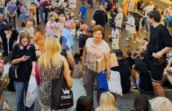На станцыі кіеўскага метро, 26 жніўня 2024-га

