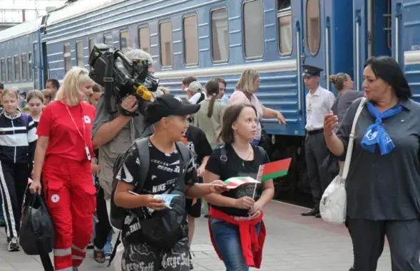 Украінскія дзеці, прывезеныя ў Беларусь, ілюстрацыйнае фота
