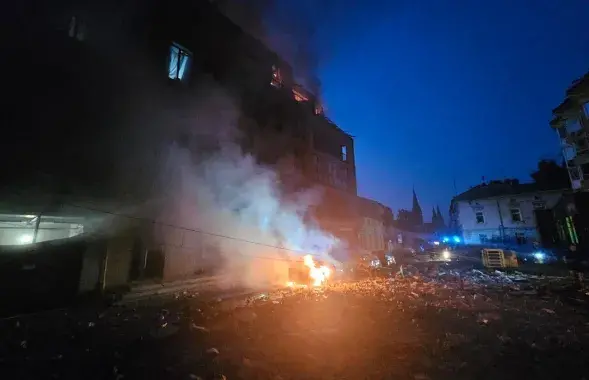 Львов атаковали ракетами и дронами&nbsp;
