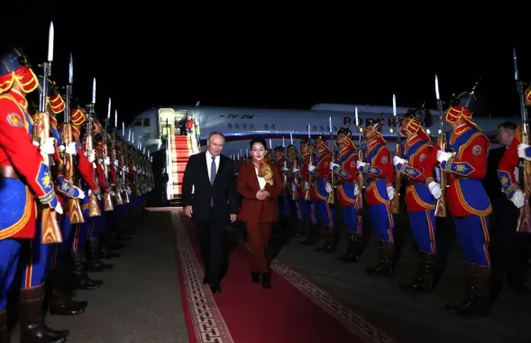 Уладзімір Пуцін прыляцеў у Манголію
