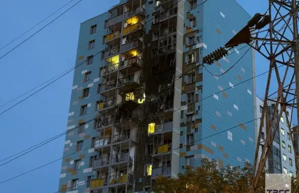 Шматпавярхоўка ў Раменскім пасля траплення дрона
