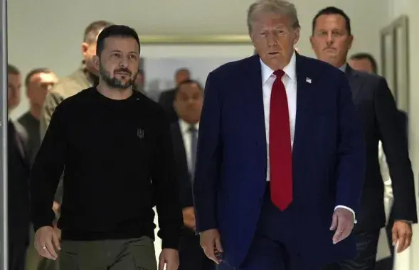 Уладзімір Зяленскі і Дональд Трамп

