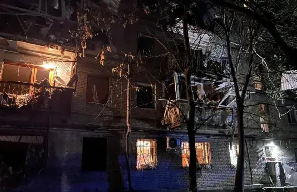 Наступствы расійскага ўдару па Запарожжы
