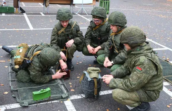 Белорусские военные на занятиях, октябрь 2024-го
