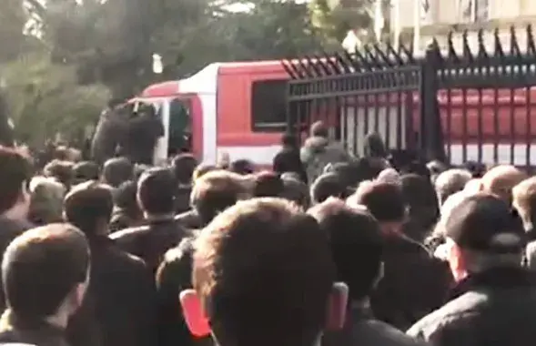 Акция протеста в Абхазии
