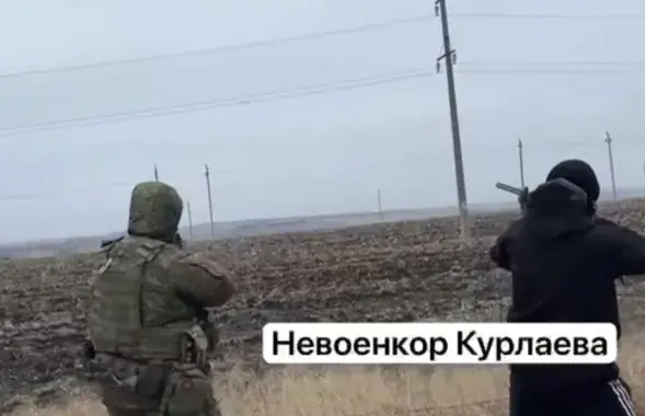 Расійскія добраахвотнікі збіваюць расійскі БПЛА
