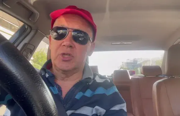 Валерий Цепкало в автомобиле, который арестовывали на границе
