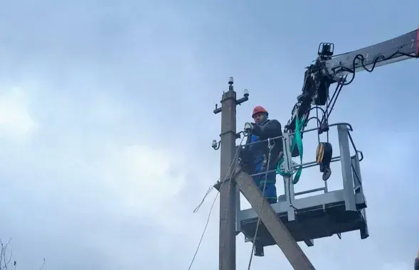 Рамонтныя работы на ЛЭП
