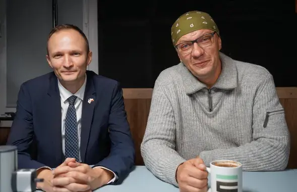 Яўген Дудкін і Алег Кулеша
