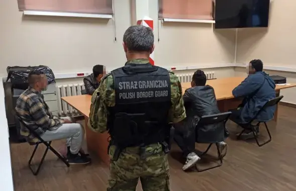 Затрыманыя пры перавозцы мігранты

