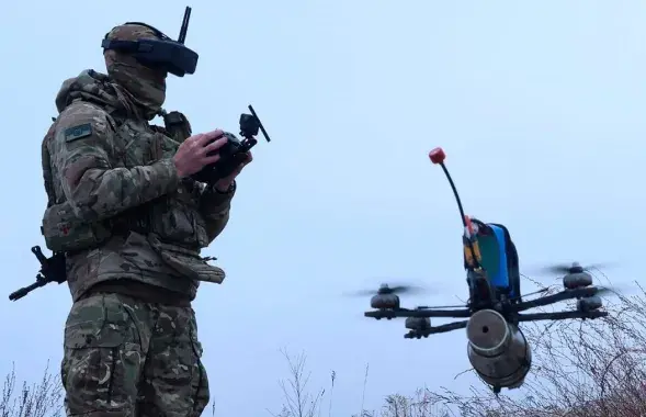 Украінскі аператар беспілотніка (ілюстрацыйнае фота)
