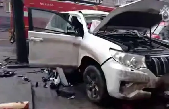 Узарваны аўтамабіль начальніка Аленаўскай калоніі&nbsp;
