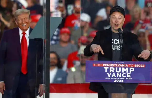 Дональд Трамп і Ілан Маск

