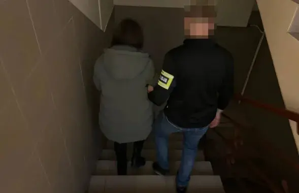 Затрыманне беларускі ў Варшаве
