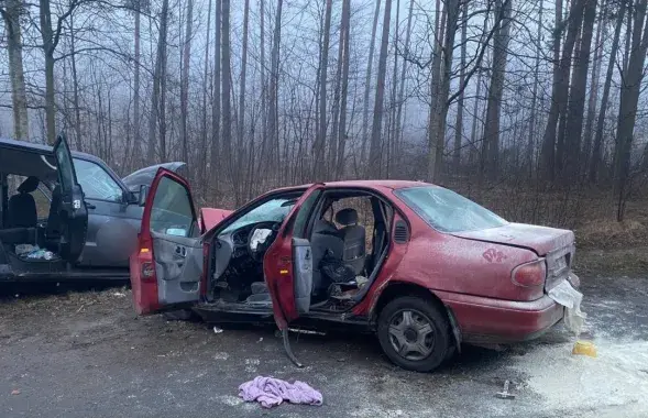 На месте аварии
