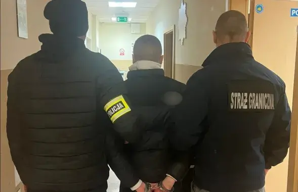 Затрыманы мігрант, ілюстрацыйнае фота
