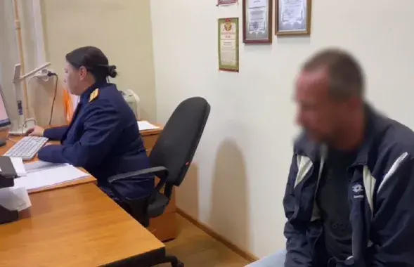 Грамадзянін Беларусі пасля затрымання ў Пскове

