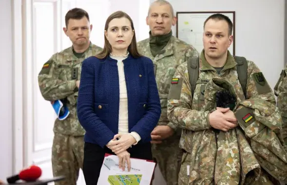 Міністр абароны Літвы Давіле Шакалене
