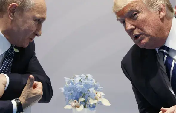 Уладзімір Пуцін і Дональд Трамп
