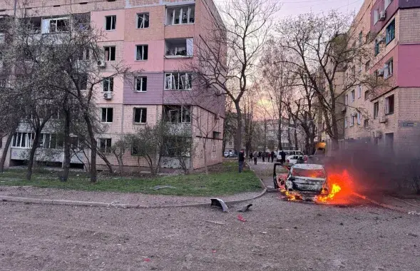 Крывы Рог пасля ракетнага ўдару
