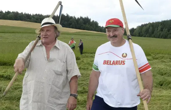 Жэрар Дэпардзьё і Аляксандр Лукашэнка
