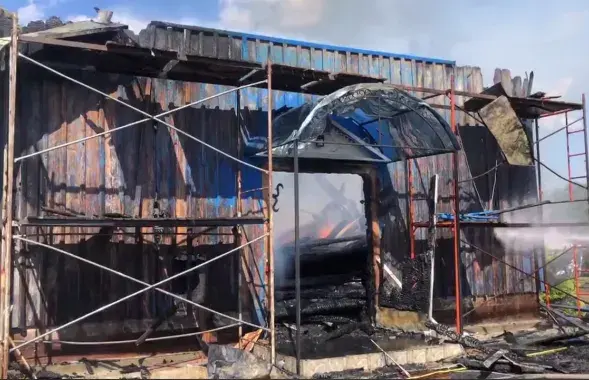 У вёсцы Сцяпанкі згарэла старадаўняя царква
