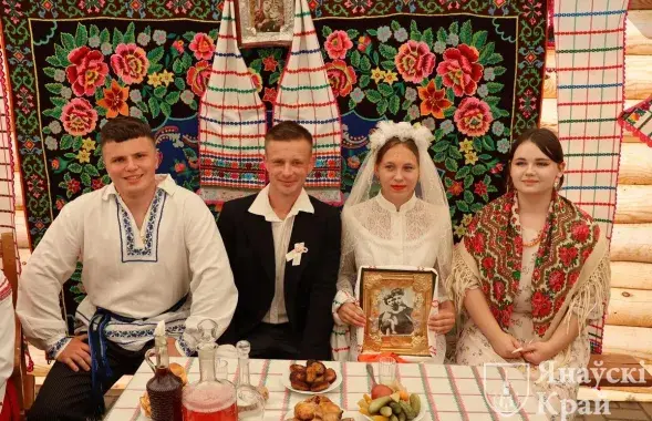 Свадебный обряд на фестивале "Мотальскія прысмакі"
