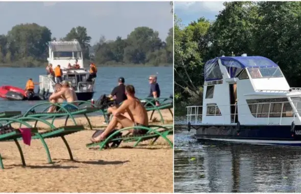 Яхта на Минском море
