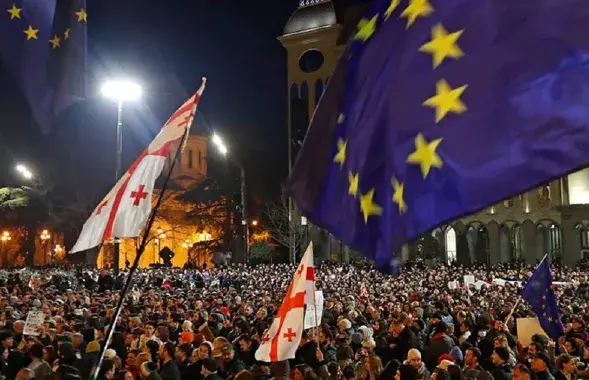 Пратэсты ў Грузіі
