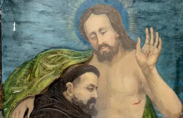 Абраз, над якім працаваў Язэп Драздовіч

