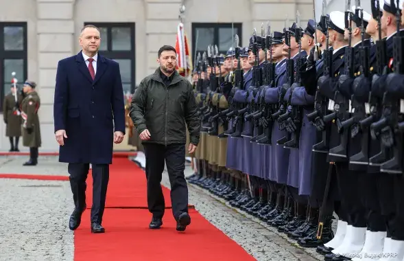 Кароль Навроцкий и Владимир Зеленский
