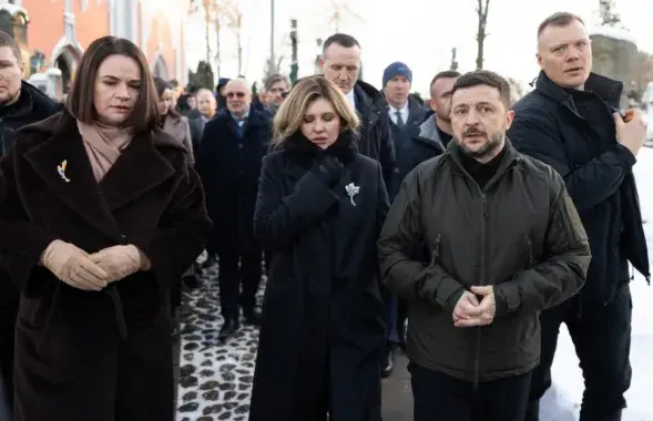 Святлана Ціханоўская і Уладзімір Зяленскі у Вільнюсе
