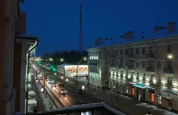 Асвятленне гомельскай тэлевежы адключылі
