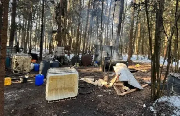 "Самагонны завод" пад Шчучынам
