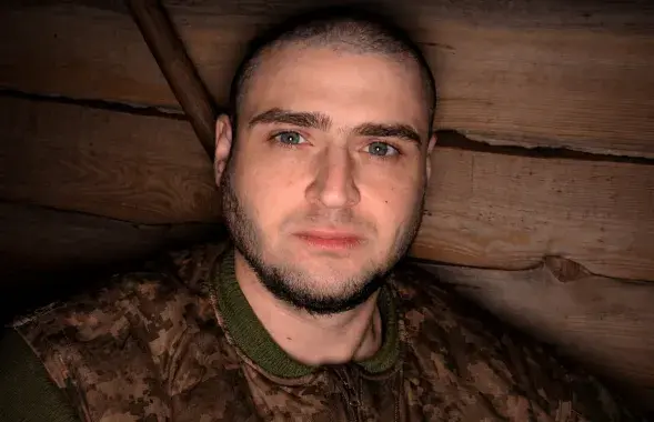 Аляксандр Катовіч падчас вайсковага навучання
