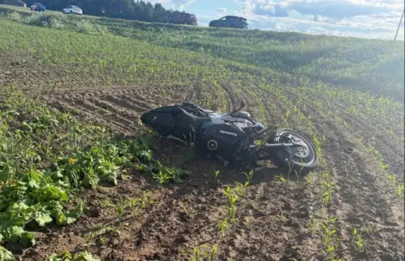 Аварыя з удзелам матацыкла пад Гроднам
