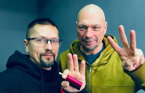 Януш Гаўрылюк і Андрэй Кудзіненка (справа)
