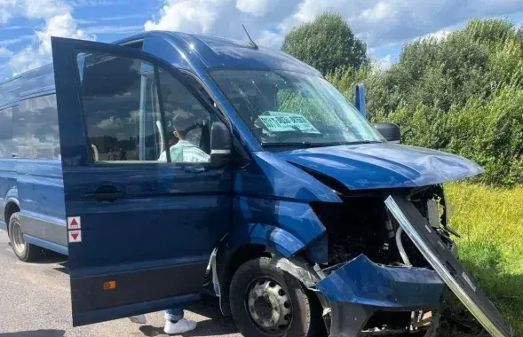 Аварыя з маршруткай на Віцебшчыне
