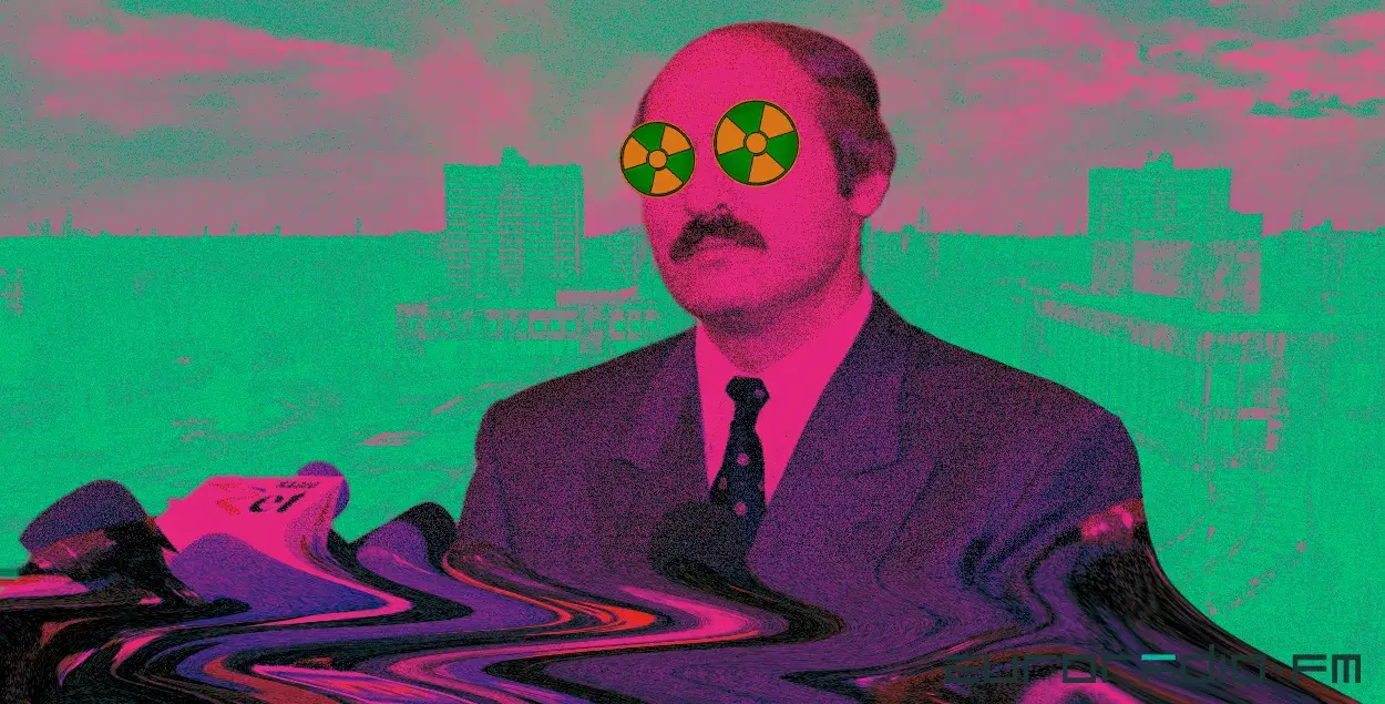 Лукашэнка марыць хутчэй "адрадзіць" забруджаныя землі / калаж Улада Рубанава, Еўрарадыё
