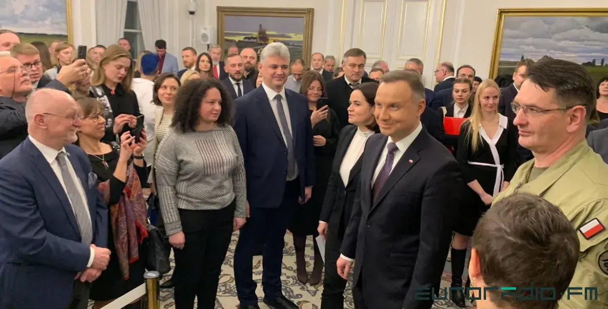 Анджей Дуда во время встречи / Еврорадио
