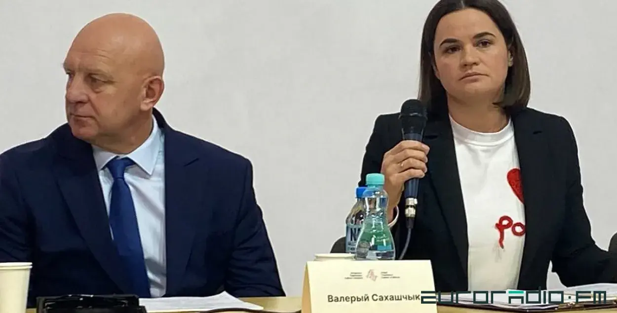 Валерый Сахашчык і Святлана Ціханоўская / Еўрарадыё
