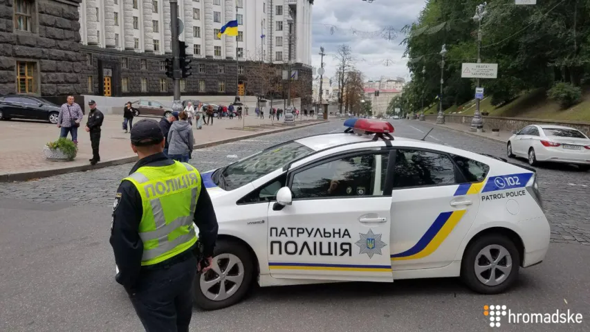 У Кіеве ў Дзень незалежнасці каля будынка Кабінета міністраў адбыўся выбух