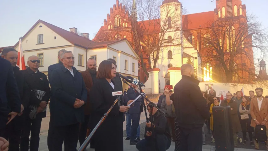 Ціханоўская паўдзельнічала ў Беластоку ў святкаванні беларусамі Дня Волі